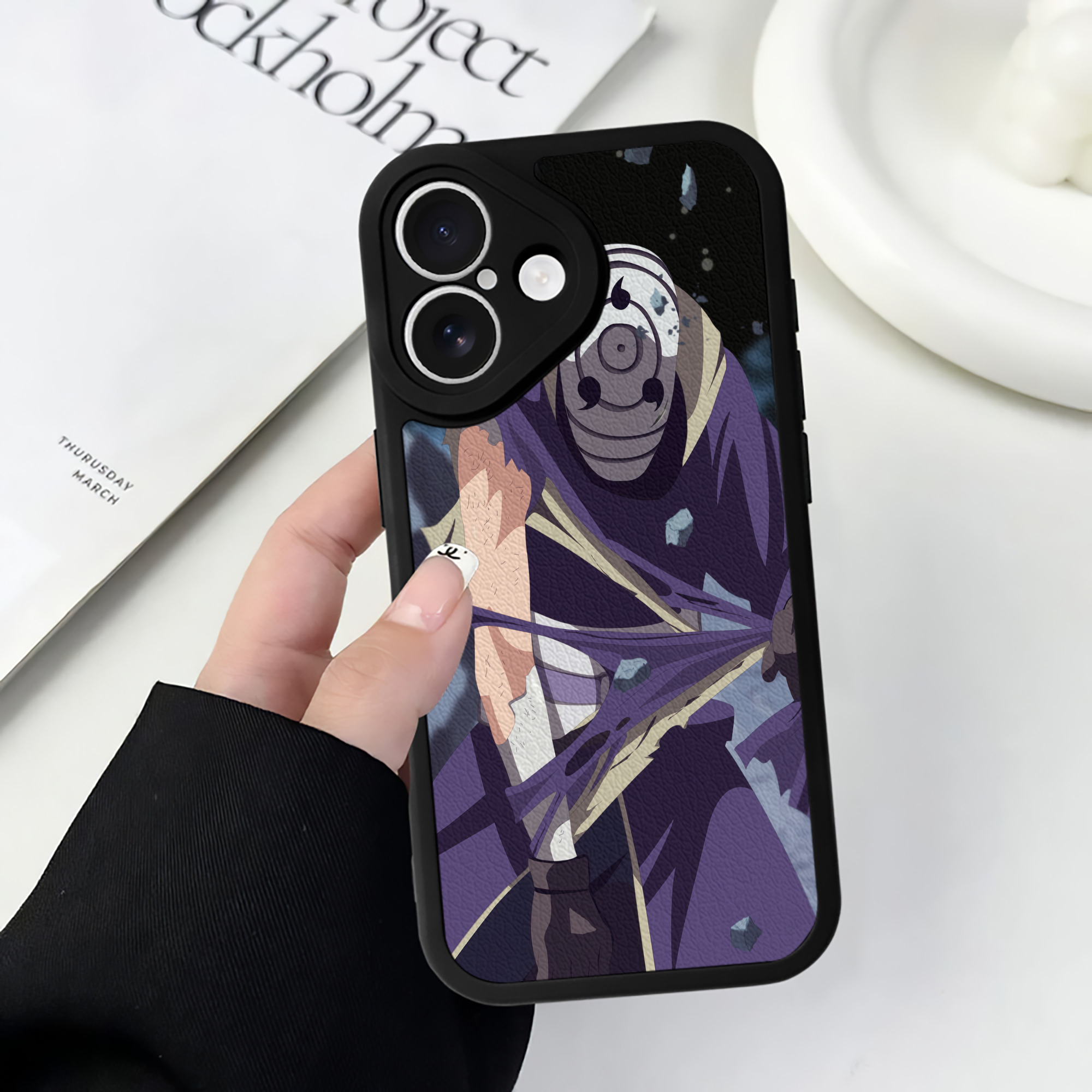 （画像用） NARUTO -ナルト- NARUTO -ナルト- 疾風伝 【iPhone 16シリーズ対応】シリコンスマホケース（レザー調） 材質：シリコン